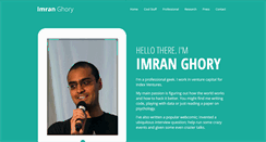 Desktop Screenshot of imranghory.org